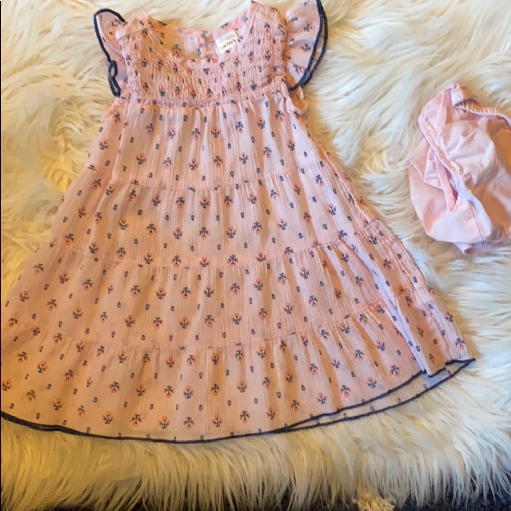 Baby girls 9 months Carter’s pink summer dress